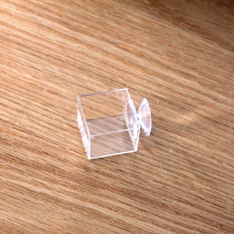 crapelles 4pcs mini Insect Water Dish, Transparent Plastic, Small Reptile Feeding Feeder, Crickets Pet Worm Cups Spider Gecko Butterfly Mantis Beetle Bowl Set - Image 2